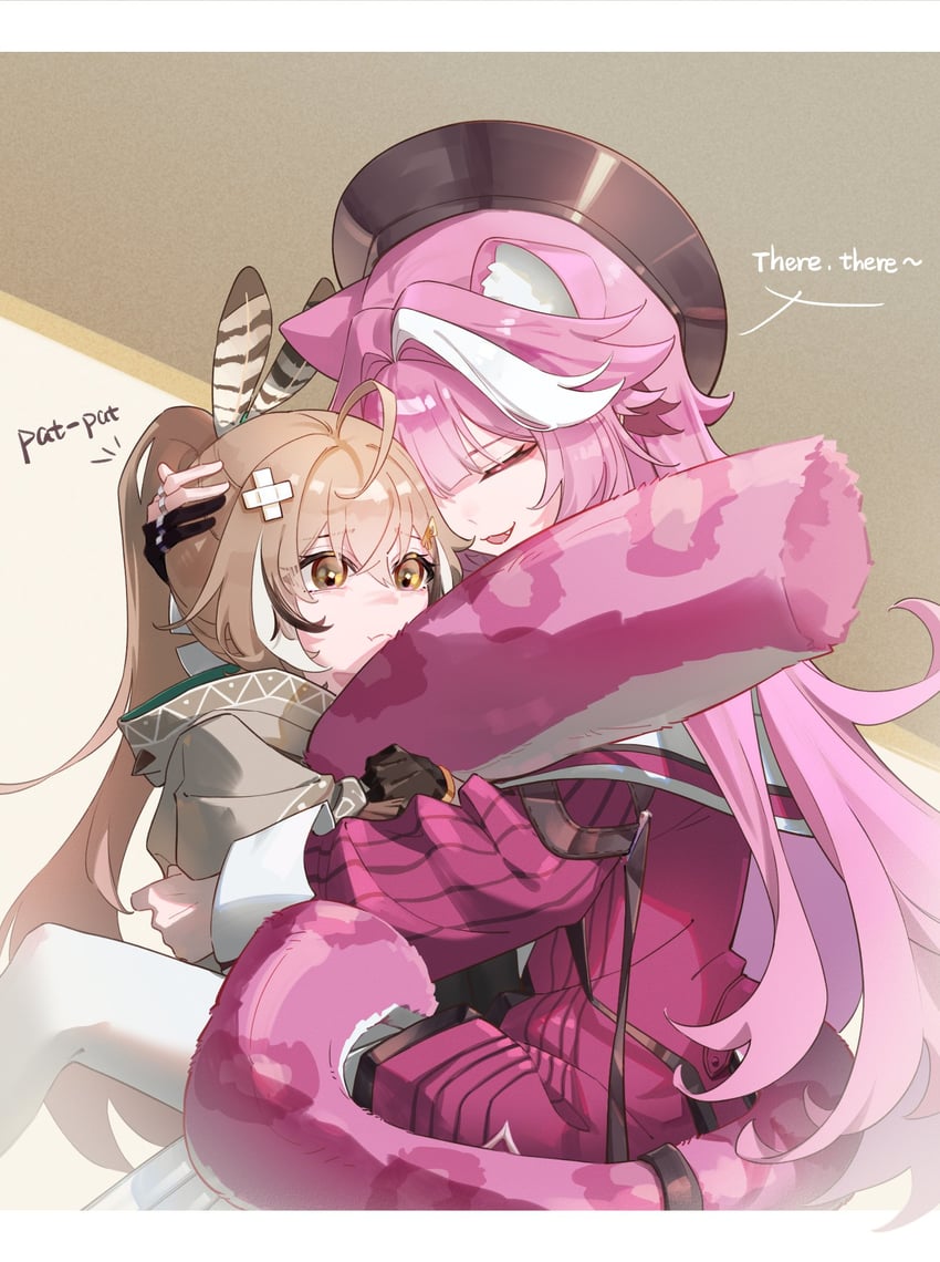 nanashi mumei and raora panthera (hololive and 1 more) drawn by onecolo133
