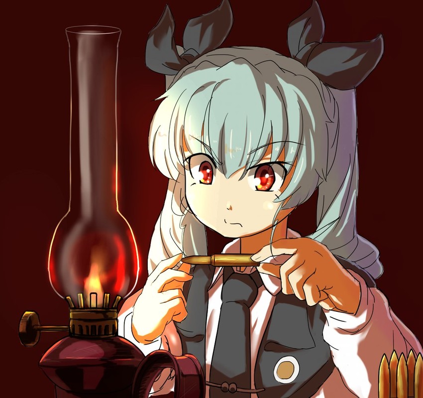anchovy (girls und panzer and 1 more) drawn by buchikaki