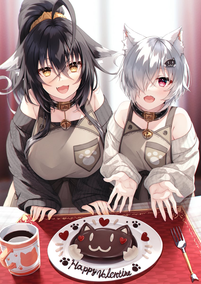 kuon and setsuna (original) drawn by hasumi_(hasubatake39)