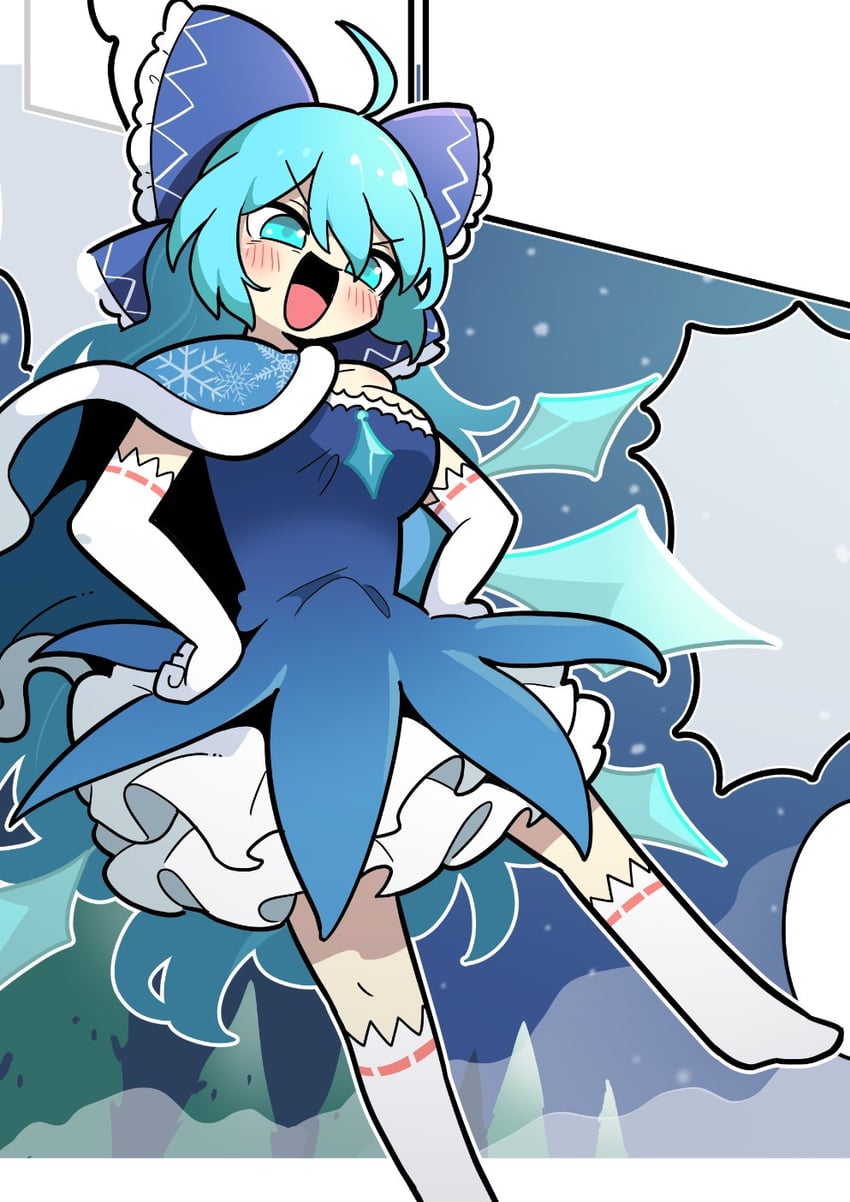 cirno (touhou) drawn by moyazou_(kitaguni_moyashi_seizoujo)