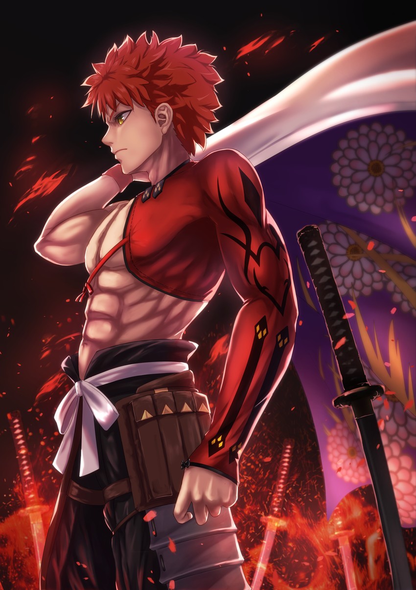 emiya shirou and senji muramasa (fate and 1 more) drawn by tachibana_yuu_(shika)