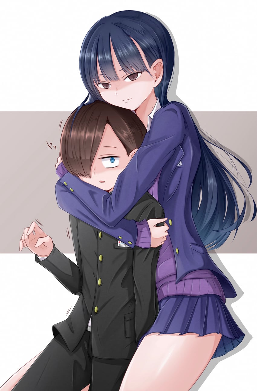 yamada anna and ichikawa kyoutarou (boku no kokoro no yabai yatsu) drawn by sacra_(sacrabokuyaba)