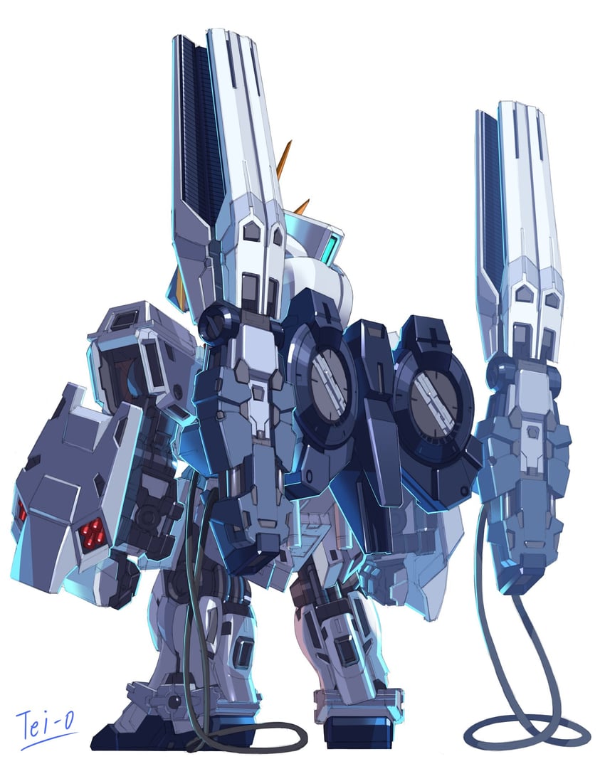 narrative gundam and narrative gundam b-packs (gundam and 2 more) drawn by tei-o