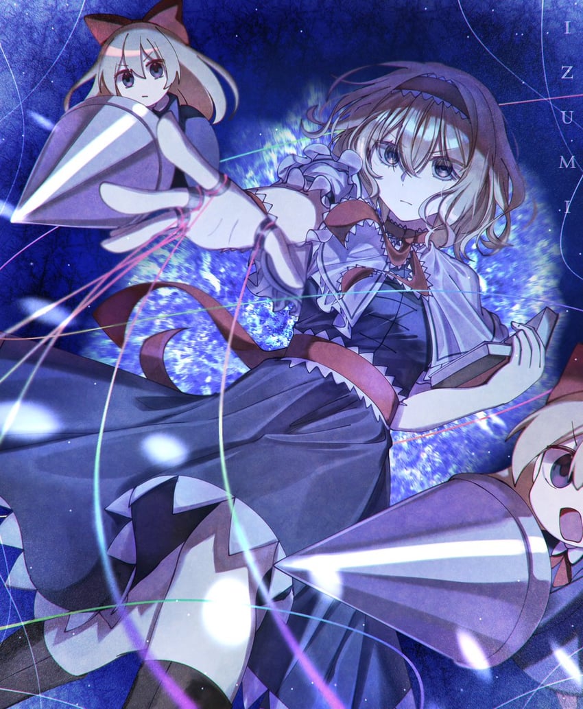 alice margatroid and shanghai doll (touhou) drawn by izumi_481