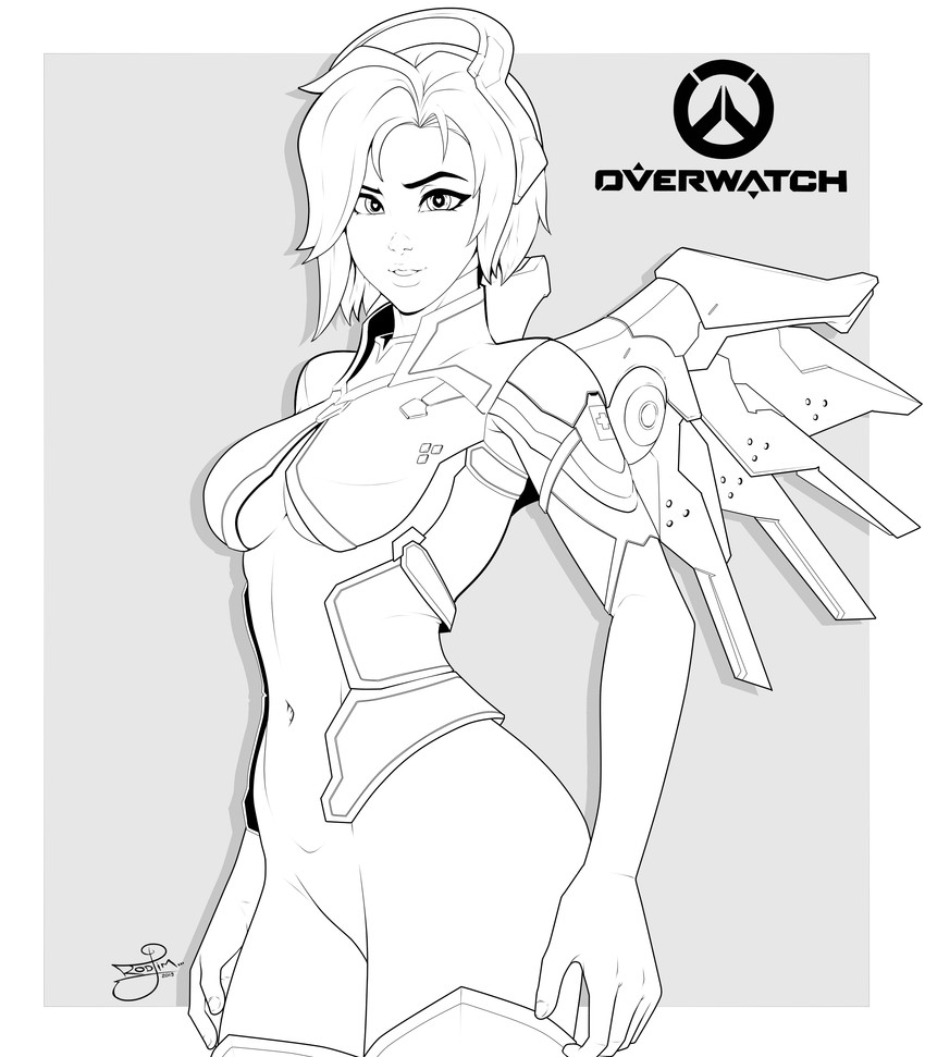 mercy (overwatch and 1 more) drawn by a_rodjim