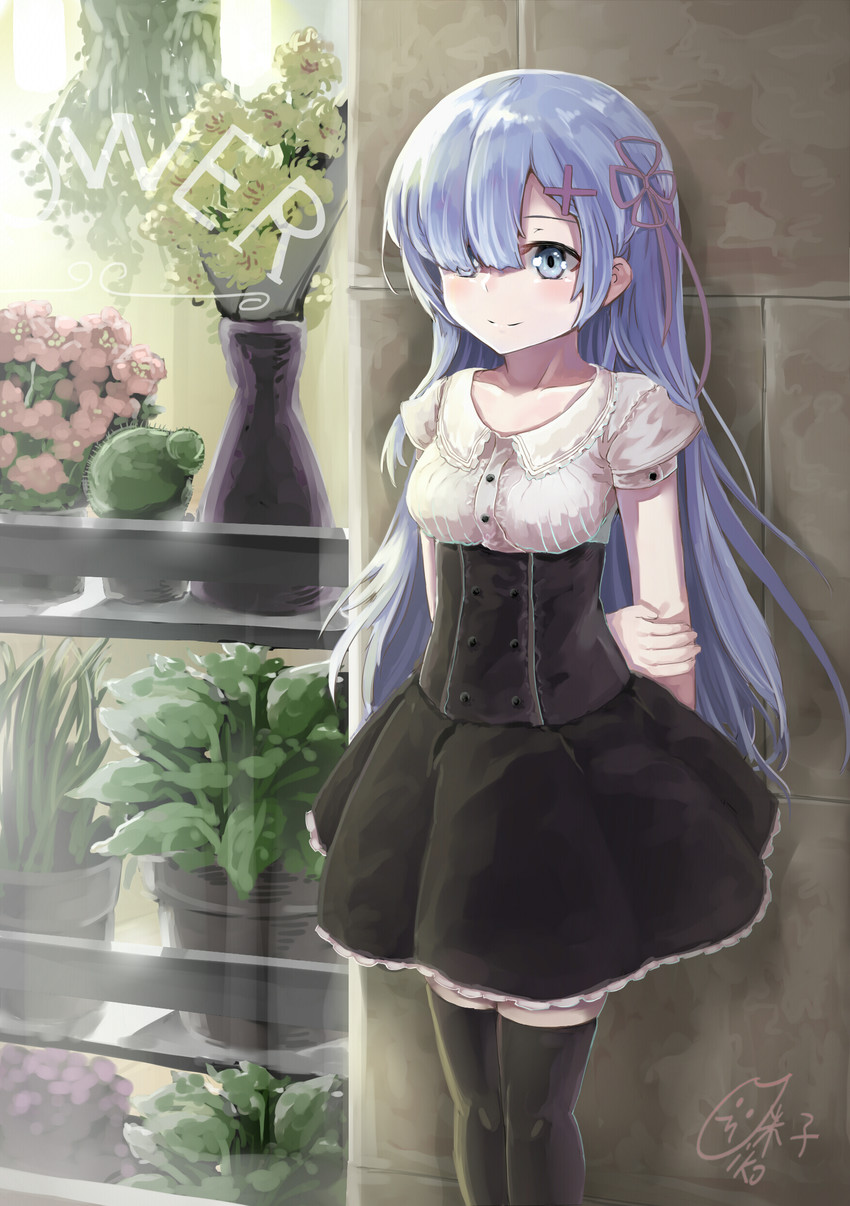 rem (re:zero kara hajimeru isekai seikatsu) drawn by yonago_miko