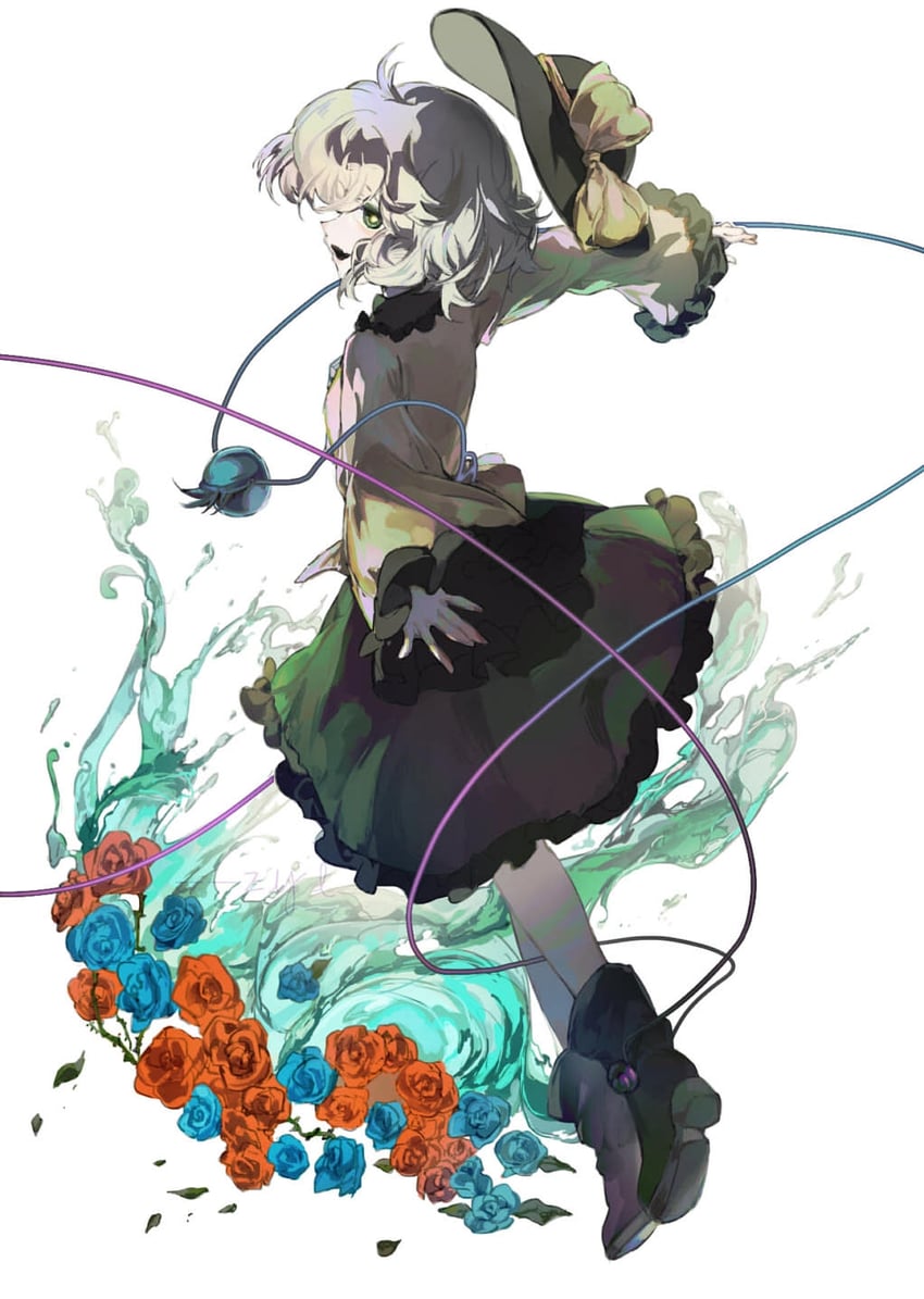 komeiji koishi (touhou) drawn by zxzy520