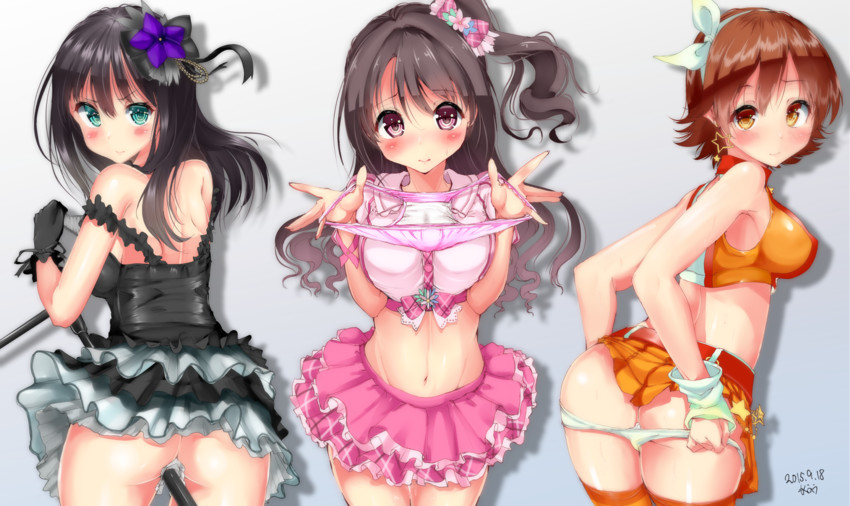 shibuya rin, shimamura uzuki, and honda mio (idolmaster and 1 more) drawn by mokufuu