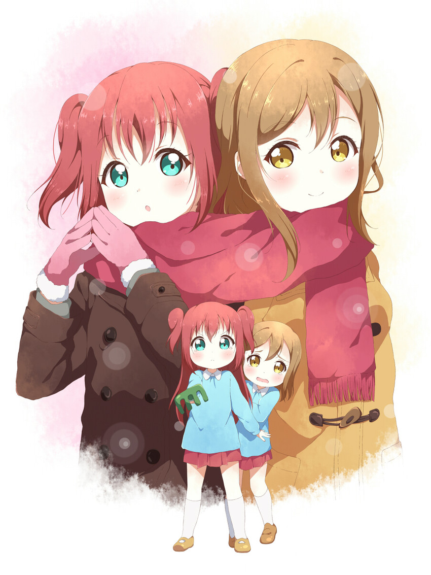 kunikida hanamaru and kurosawa ruby (love live! and 1 more) drawn by toma_(shinozaki)