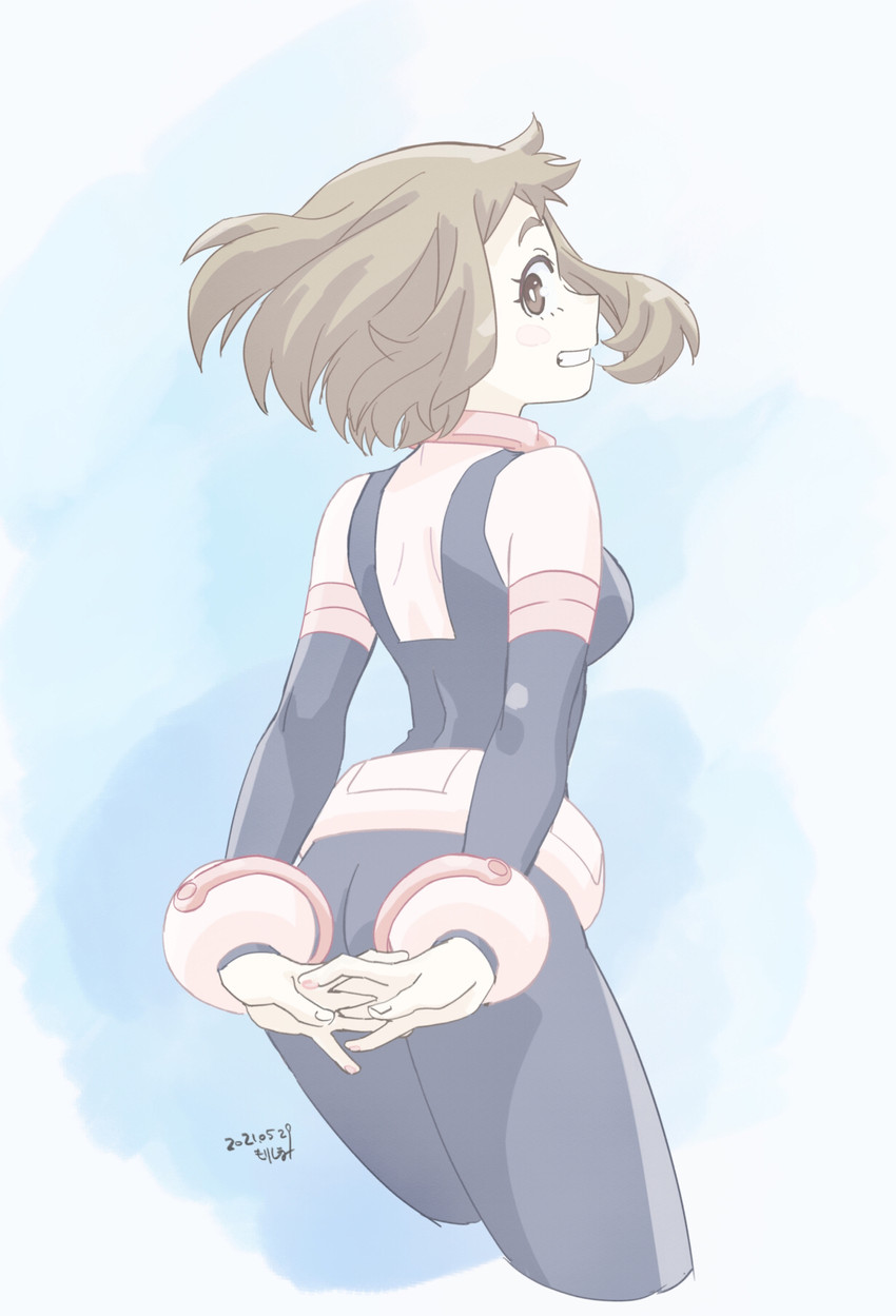 uraraka ochaco (boku no hero academia) drawn by morishima_noriko