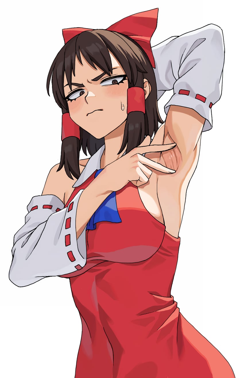 hakurei reimu and togashi (touhou and 1 more) drawn by bo_(bocky0w0)