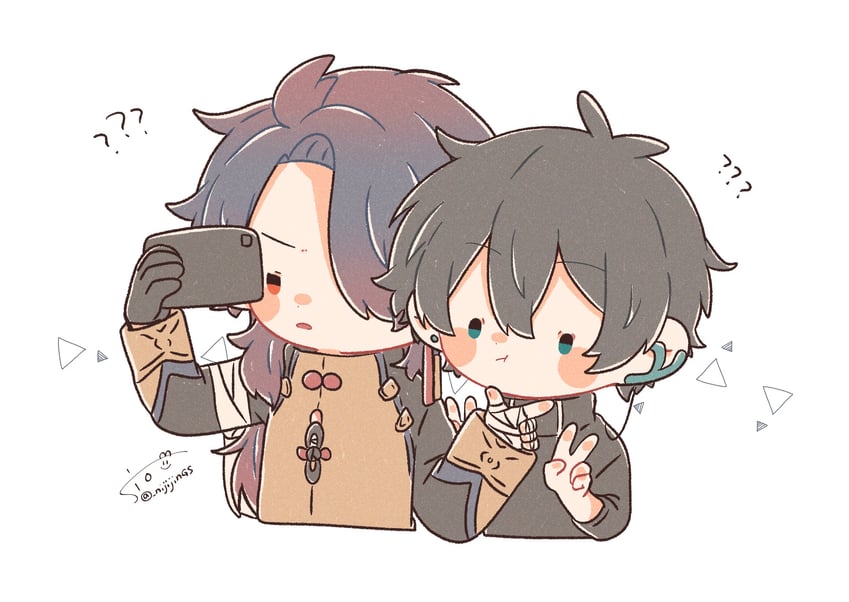 dan heng and blade (honkai and 1 more) drawn by nijijings