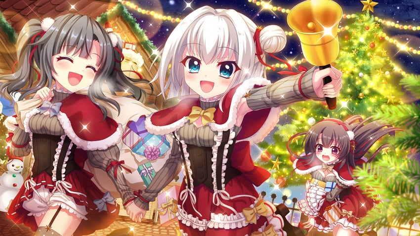 itsumura yukari, ichikishima mizuha, and nishidate haku (re:stage!) drawn by izumi_tsubasu