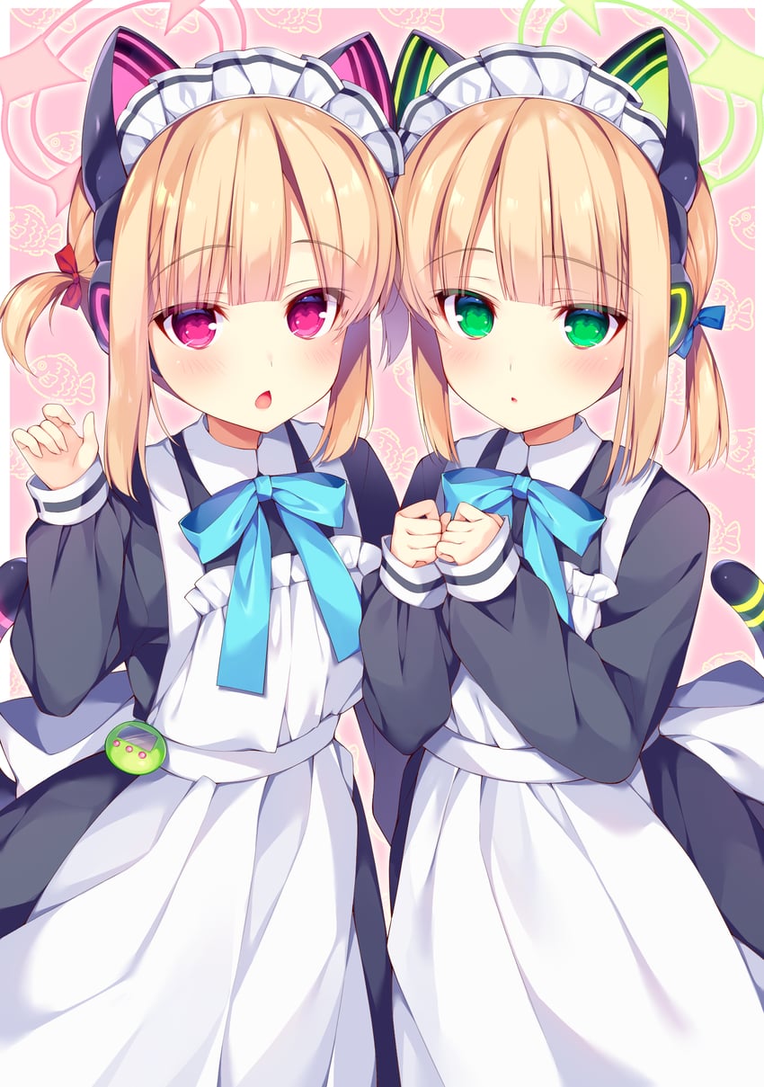 momoi and midori (blue archive) drawn by kofuyu_(cofyuuun)