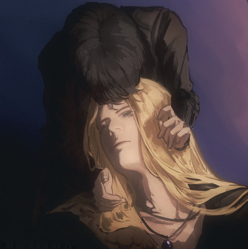 warrior of light and zenos yae galvus (final fantasy and 1 more) drawn by xiao_dao_(kojimarie)