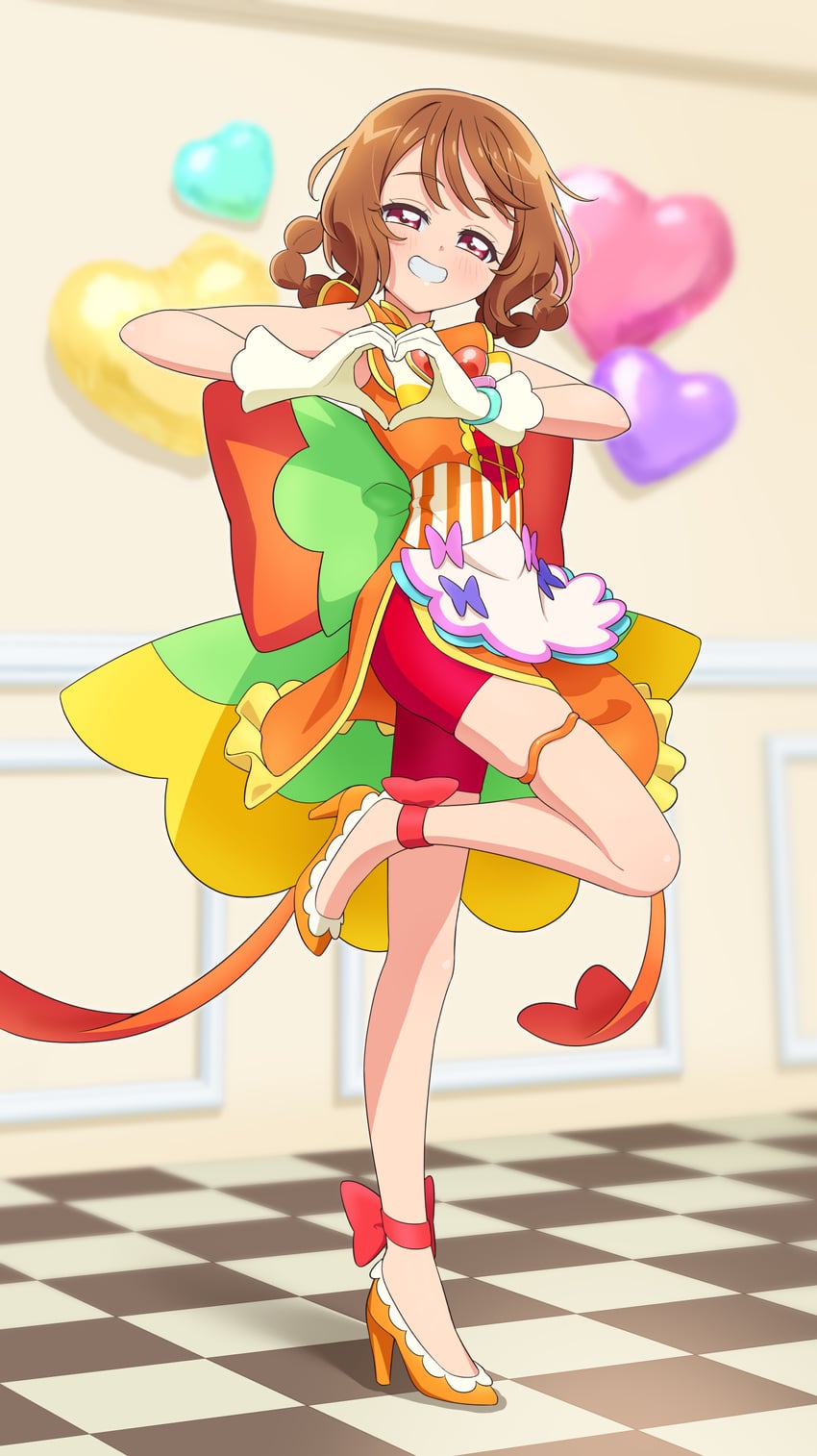 hanamichi ran and cure yum-yum (precure and 1 more) drawn by tiler_(tiler00)