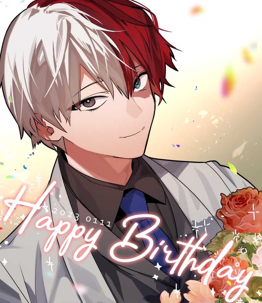 todoroki shoto (boku no hero academia) drawn by makuro