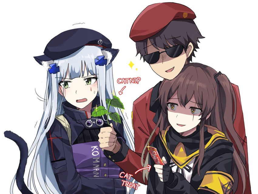 hk416, ump45, and commander (girls' frontline) drawn by lix_(iroiro3843)