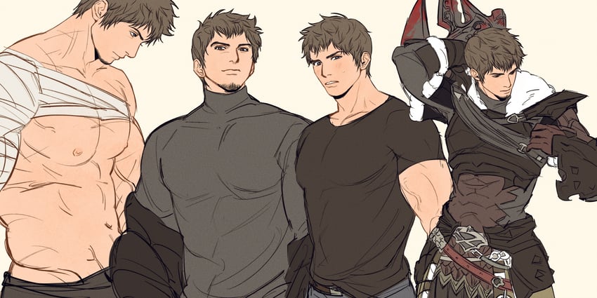 ardbert hylfyst (final fantasy and 1 more) drawn by doong_24