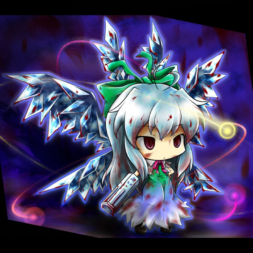 cirno and reiuji utsuho (touhou) drawn by red_star_(toranecomet)