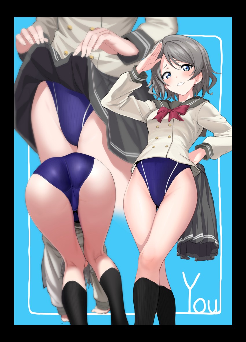watanabe you (love live! and 1 more) drawn by ulrich_(tagaragakuin)