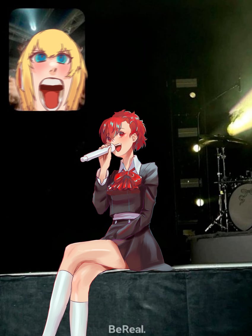 aigis and shiomi kotone (persona and 2 more) drawn by shizuhanaart