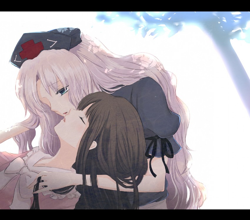 houraisan kaguya and yagokoro eirin (touhou) drawn by sui_(camellia)