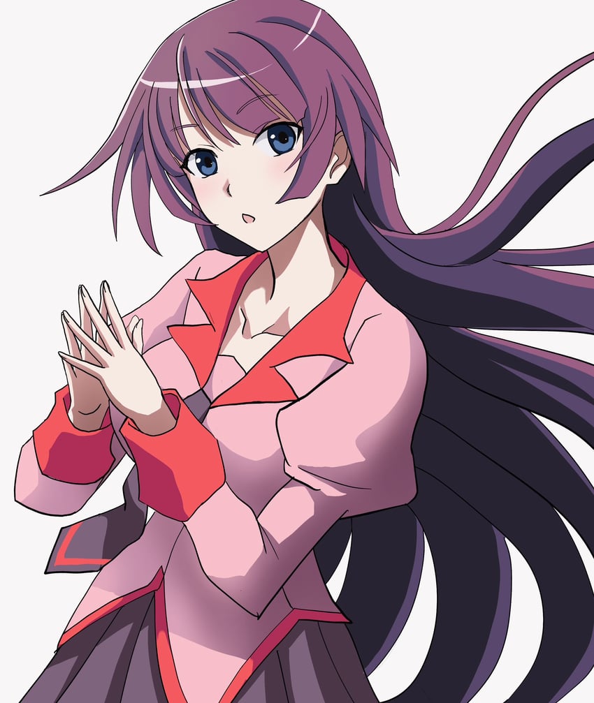 senjougahara hitagi (monogatari and 1 more) drawn by xiaomei92835