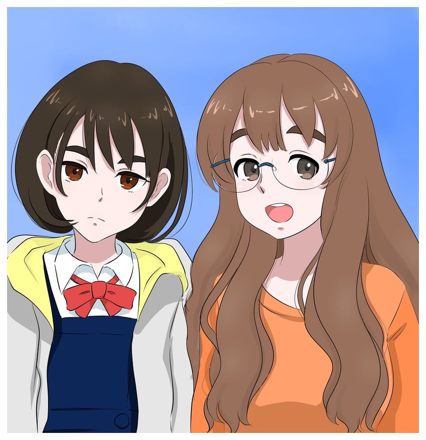 aioi aoi and aioi akane (sora no aosa o shiru hito yo) drawn by osage_gankyou