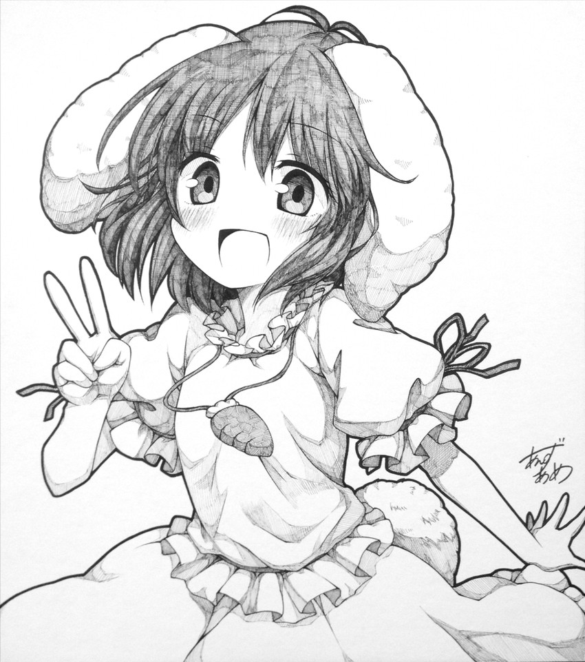 inaba tewi (touhou) drawn by anzu_ame