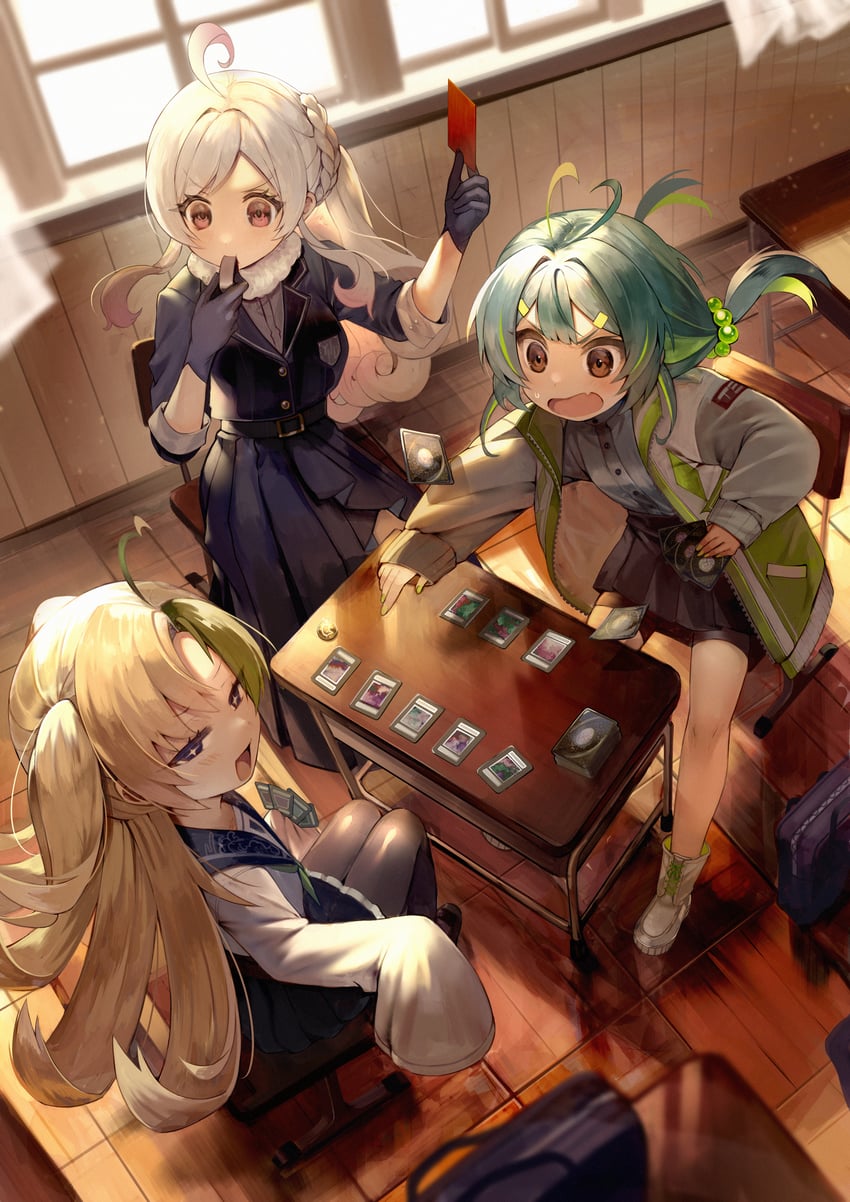 girami, palc, and ganoko (yakiniku daisuki gaming) drawn by yuki_(popopo)