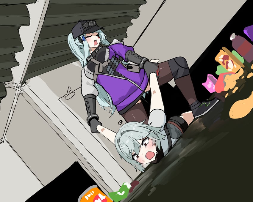 hk416, g11, klukai, and mechty (girls' frontline and 2 more) drawn by yanagui_yugi