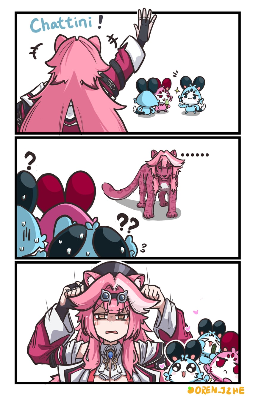 raora panthera and chattino (hololive and 1 more) drawn by orangejuicezhe