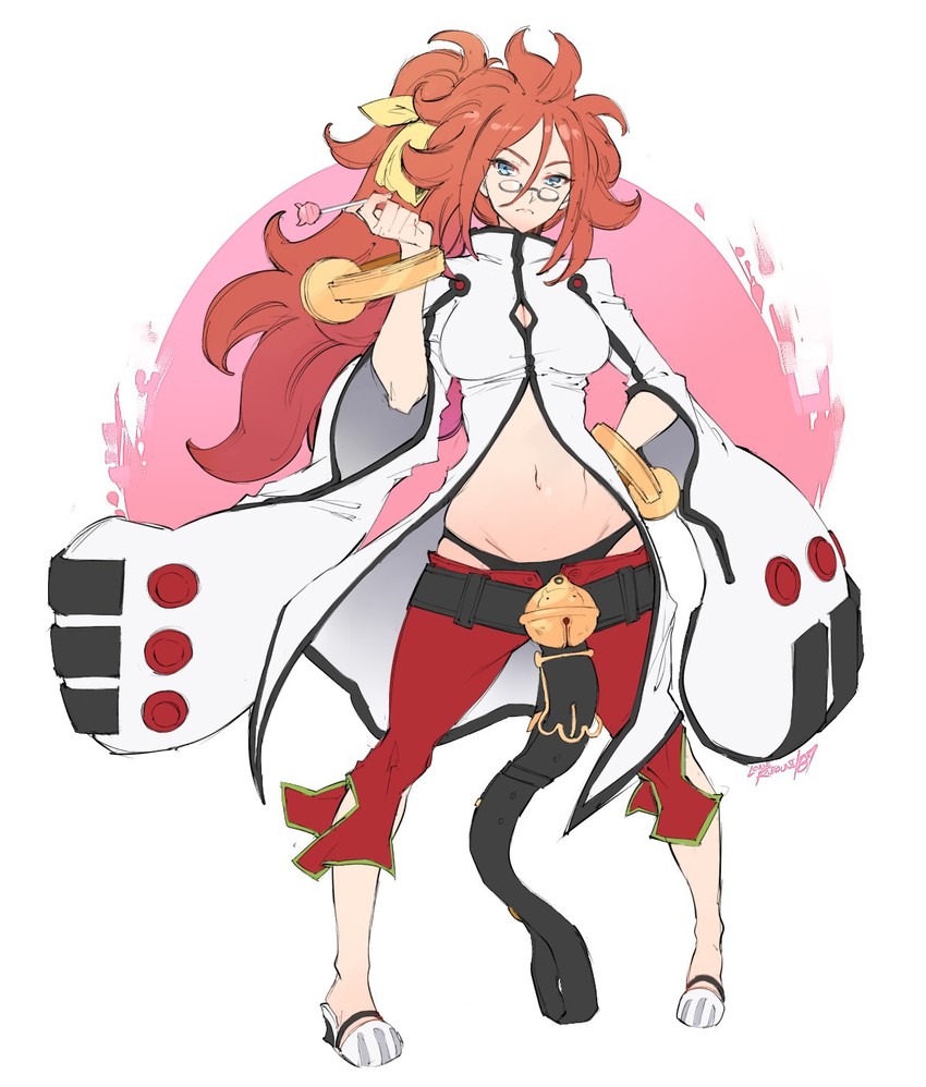android 21 and kokonoe (dragon ball and 3 more) drawn by kenshin187