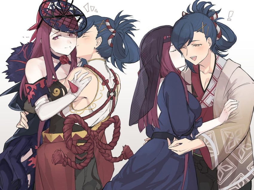 ivy and kagetsu (fire emblem and 1 more) drawn by tencryingemojis