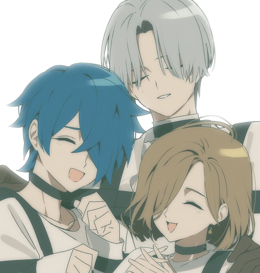 sakurai haruka, kirisaki shidou, and shiina mahiru (milgram) drawn by etklgsscizgnglq
