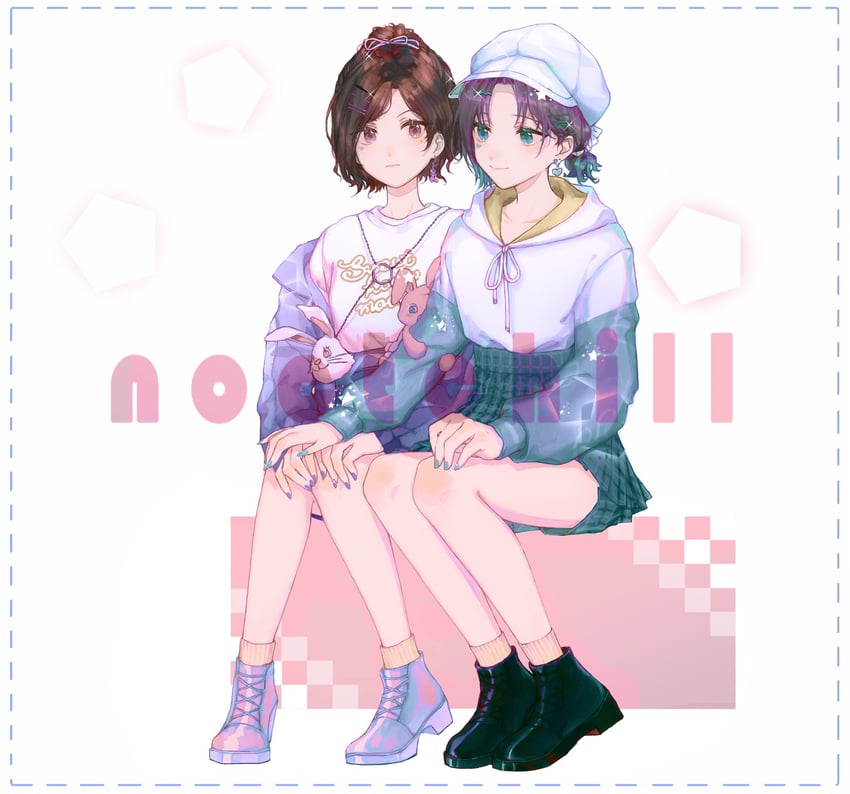 higuchi madoka and asakura toru (idolmaster and 1 more) drawn by kkuang