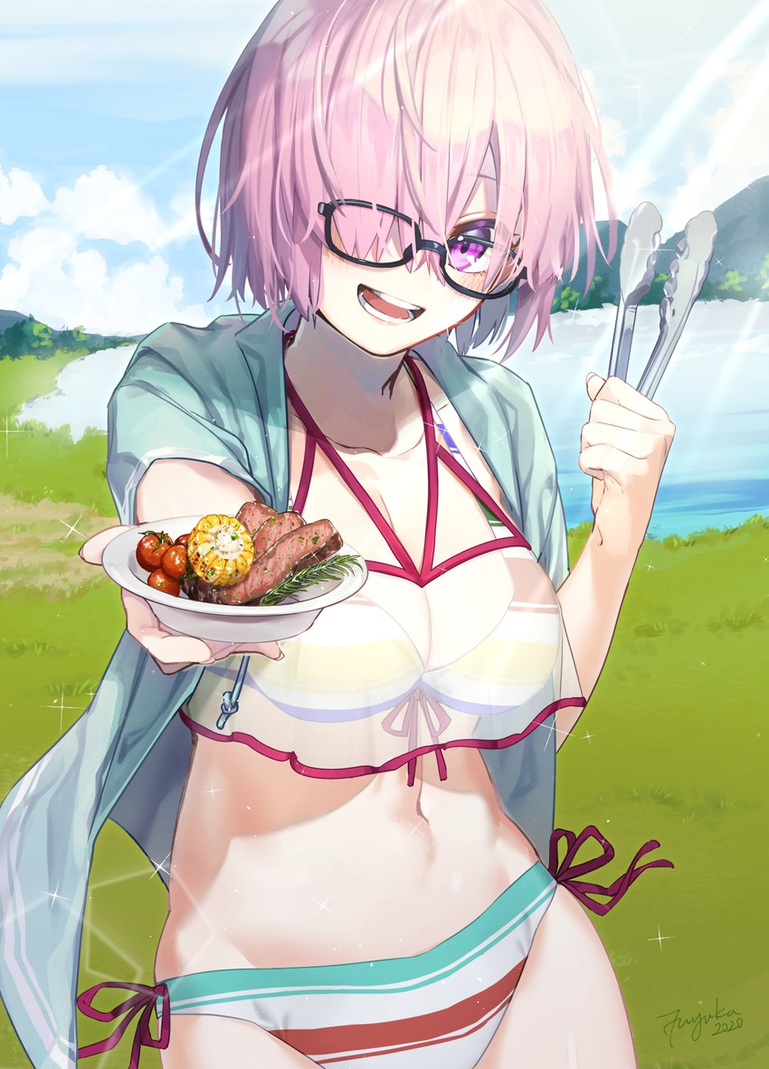mash kyrielight (fate and 1 more) drawn by fuyuhi_tsukika