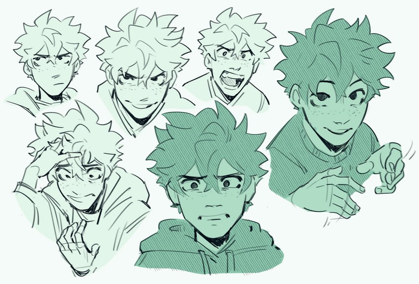 midoriya izuku (boku no hero academia) drawn by habkart