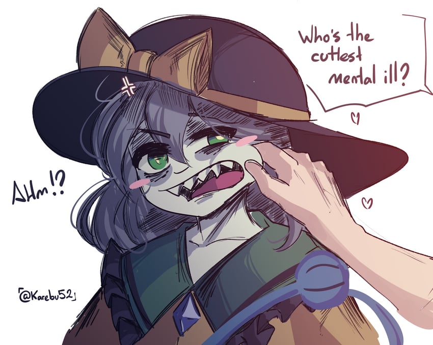 komeiji koishi (touhou and 1 more) drawn by karebu52