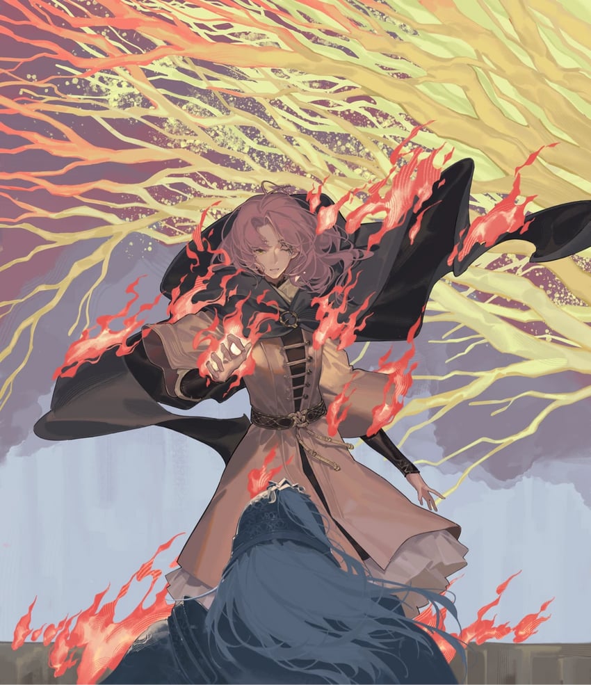 tarnished, melina, and bloody wolf (elden ring) drawn by xe367