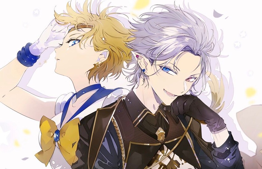 ten'ou haruka, sailor uranus, grimnir, and ogata megumi (granblue fantasy and 1 more) drawn by suou_(sdurorhr)