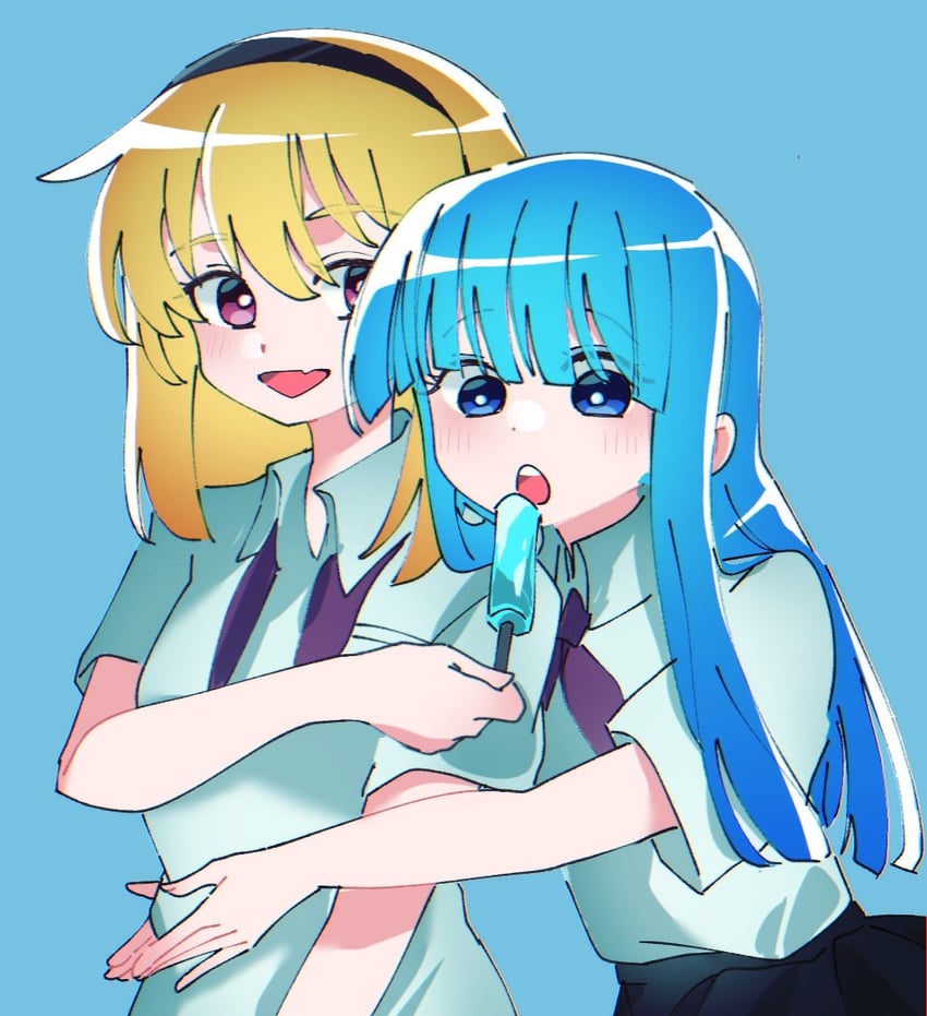 furude rika and houjou satoko (higurashi no naku koro ni and 1 more) drawn by 6npnmcuvsauiemp