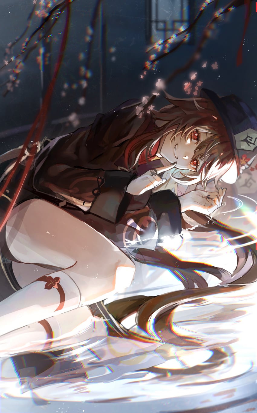 hu tao (genshin impact) drawn by orz_orr