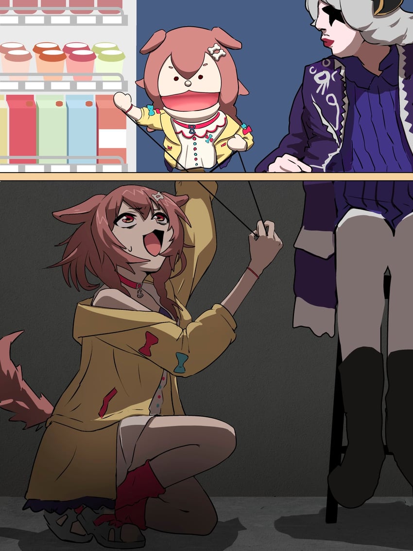 inugami korone and gorgeous (hololive and 1 more) drawn by numzawa
