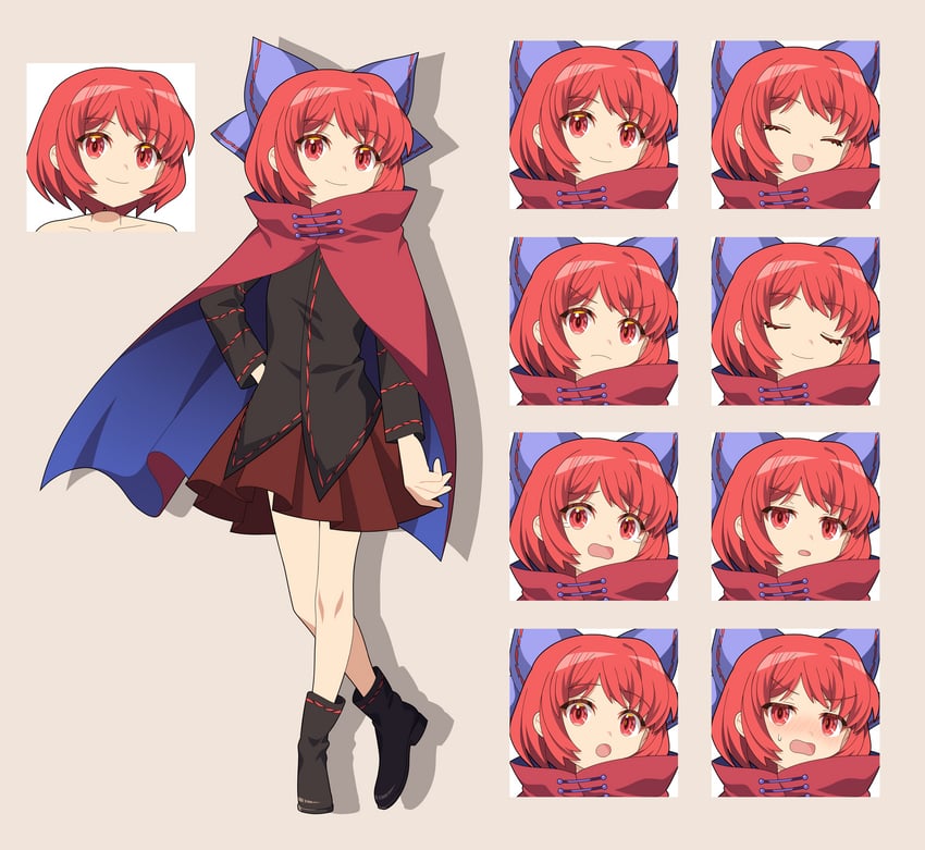 sekibanki (touhou) drawn by 4rion