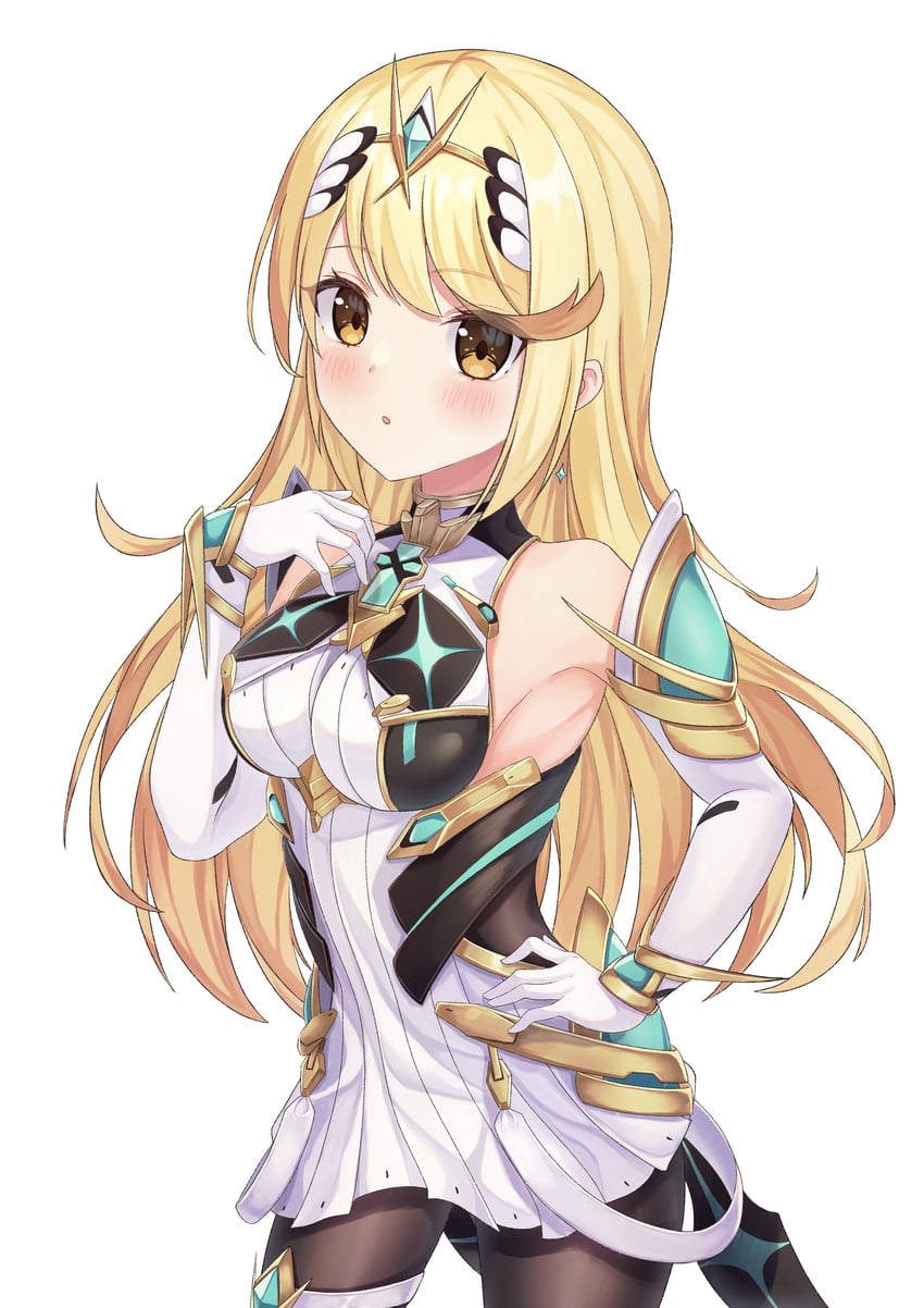 mythra (xenoblade chronicles and 2 more) drawn by kaede_(maple4rt)