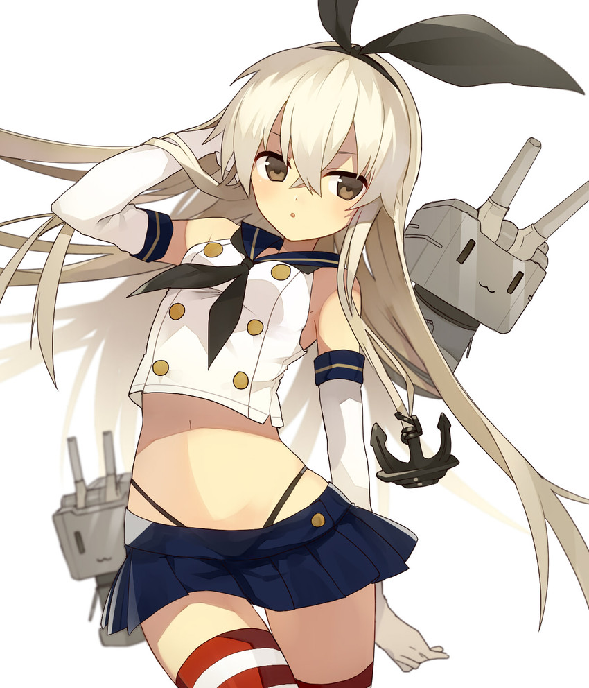 shimakaze and rensouhou-chan (kantai collection) drawn by sanae_(satansanae)