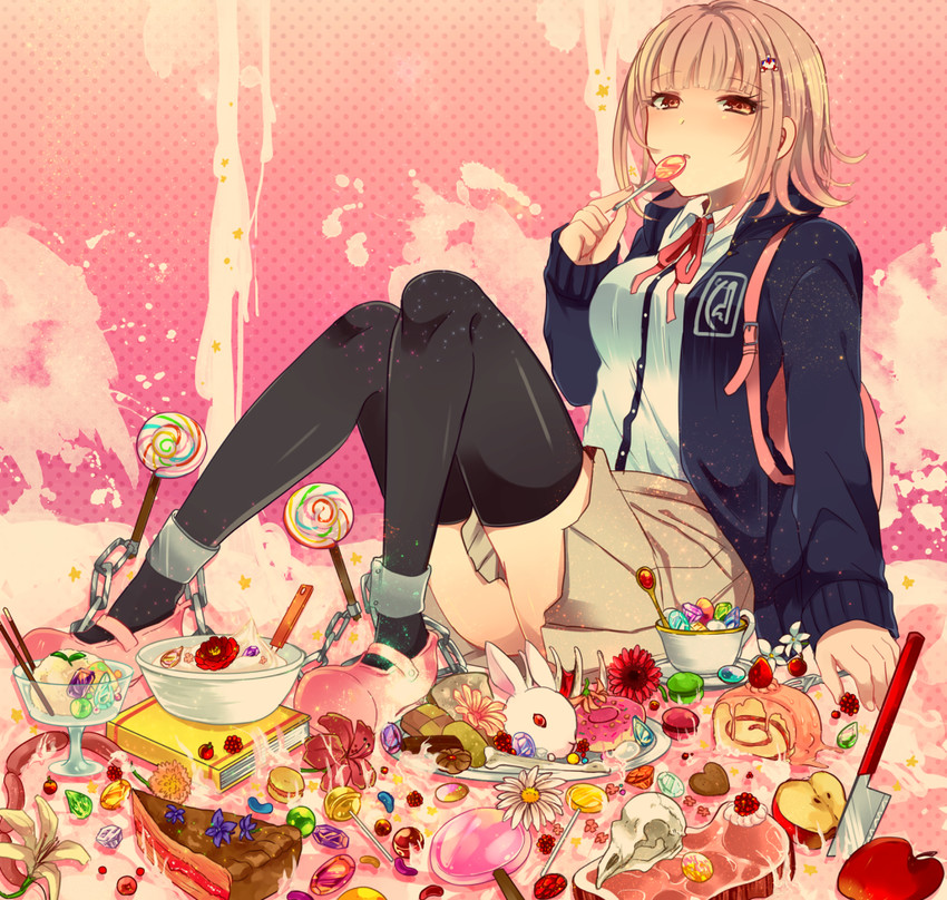 nanami chiaki (danganronpa and 2 more) drawn by shougo_kota