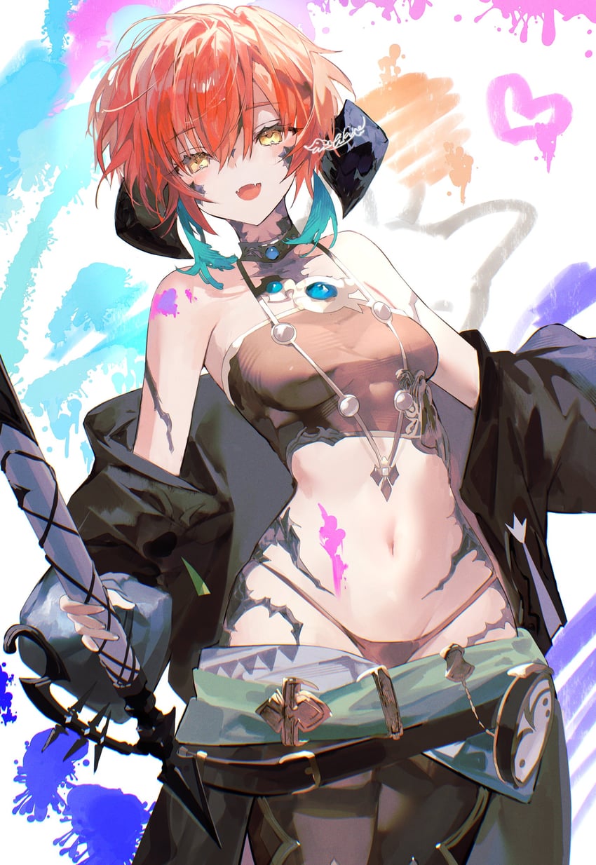 warrior of light and pictomancer (original and 2 more) drawn by shikina_(mochigushi_)